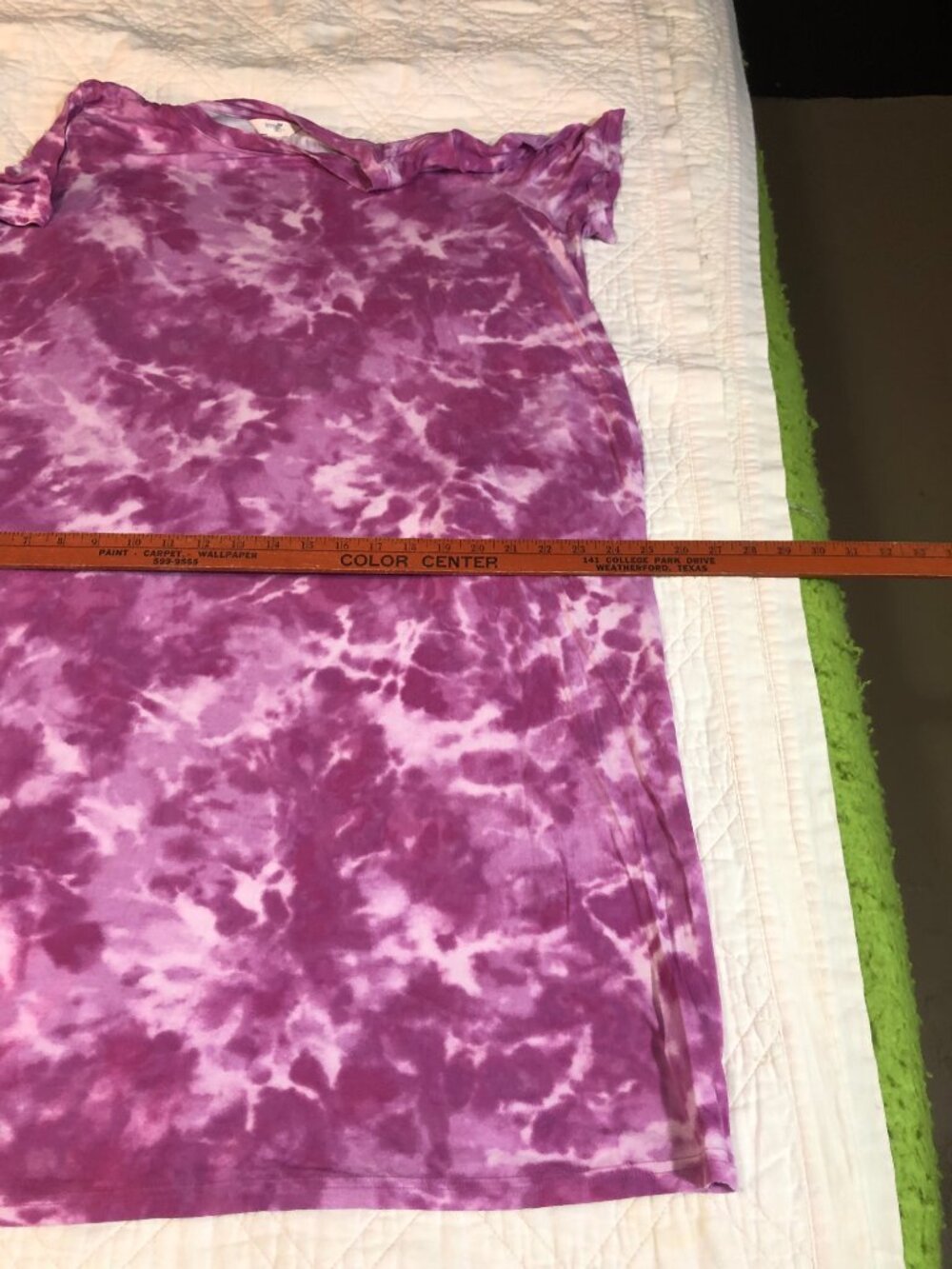Terra & Sky Women’s Mumu Pink Tie Dyed Dress, Size 1X - Picture 8 of 12